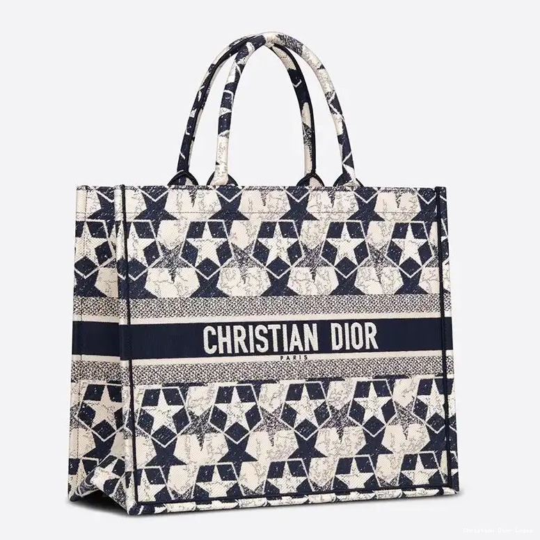 Cheap Tote Etoile Canvas Motif Book White Blue Dior 0512 Luxury